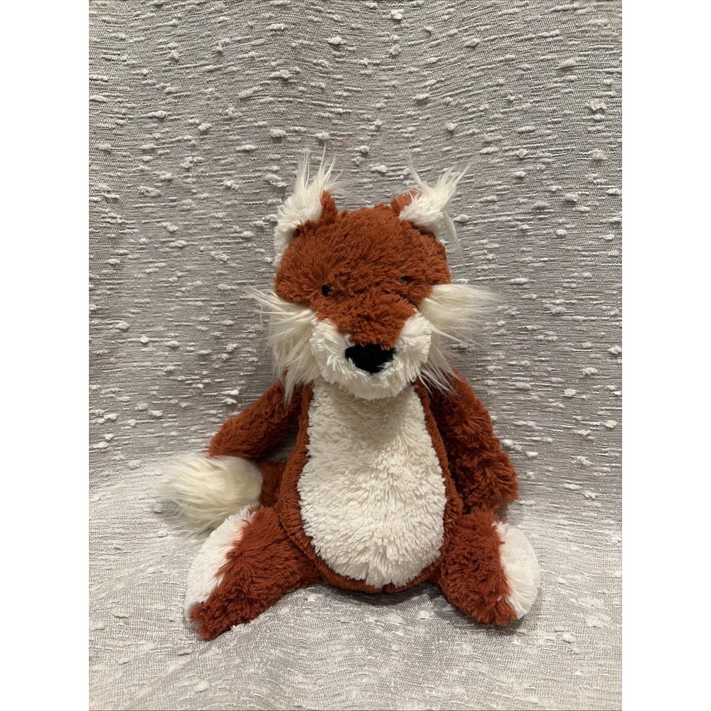 Soft Jellycat London Bashful Fox 12" Plush‎ Stuffed Animal Orange Brown